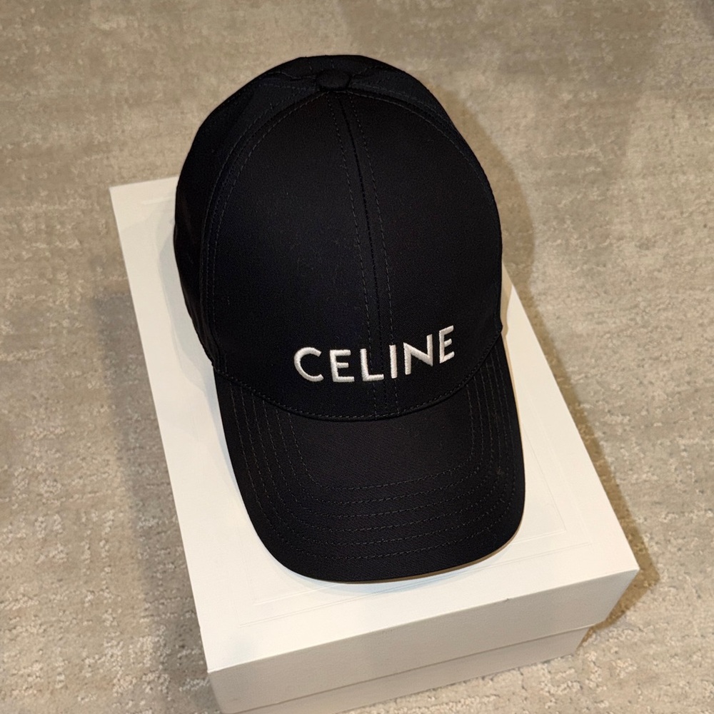 Celine Black Cap with Logo - Picture 3 of 6